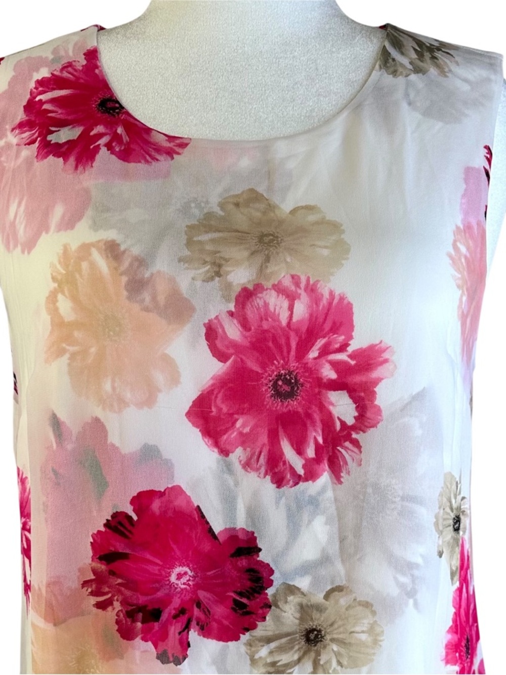 Calvin Klein Floral Shift Mini Dress Size XL - Picture 4 of 13